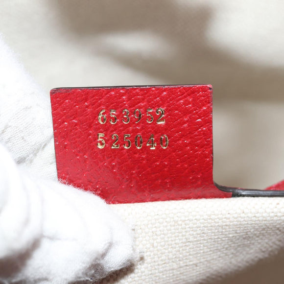 GUCCI Micro GG Supreme Doraemon Hand Bag PVC 2way Brown Gold 653952 Auth 131782A