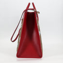 GUCCI Micro GG Supreme Doraemon Hand Bag PVC 2way Brown Gold 653952 Auth 131782A-5