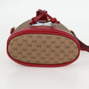GUCCI Micro GG Supreme Doraemon Collaboration Bag PVC Beige 647801 Auth 131783M-5