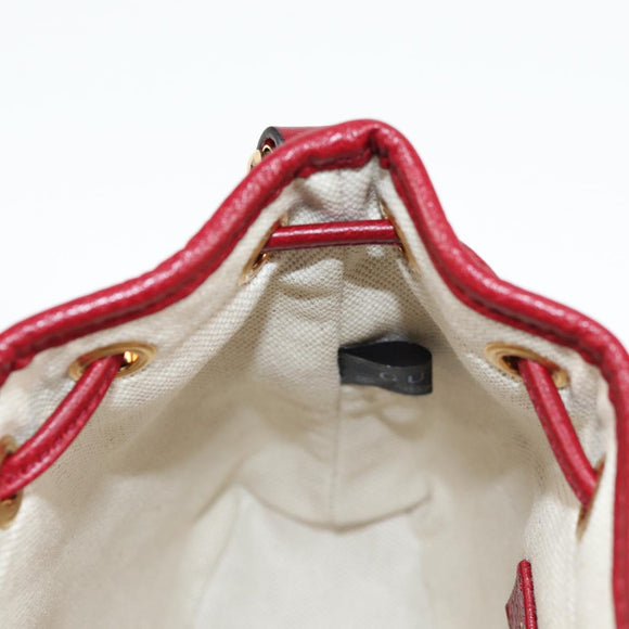 GUCCI Micro GG Supreme Doraemon Collaboration Bag PVC Beige 647801 Auth 131783M