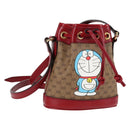 GUCCI Micro GG Supreme Doraemon Collaboration Bag PVC Beige 647801 Auth 131783SM-1