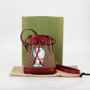 GUCCI Micro GG Supreme Doraemon Collaboration Bag PVC Beige 647801 Auth 131783SM-12