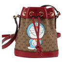 GUCCI Micro GG Supreme Doraemon Collaboration Bag PVC Beige 647801 Auth 131783M-14
