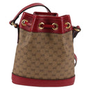GUCCI Micro GG Supreme Doraemon Collaboration Bag PVC Beige 647801 Auth 131783SM-2