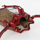 GUCCI Micro GG Supreme Doraemon Collaboration Bag PVC Beige 647801 Auth 131783M-6