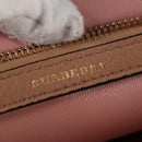 BURBERRY Clutch Bag Leather Brown Gold Auth 131784M-9