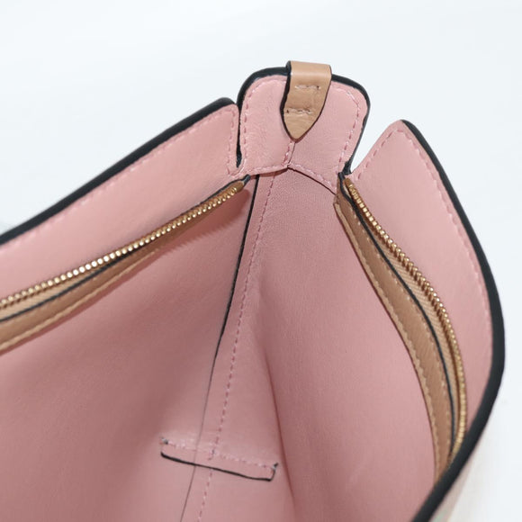 BURBERRY Clutch Bag Leather Brown Gold Auth 131784M