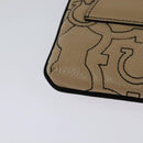 Salvatore Ferragamo Gancini Shoulder Bag Leather Beige Gold Auth 131785-15