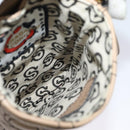 Salvatore Ferragamo Gancini Shoulder Bag Leather Beige Gold Auth 131785-19