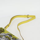 HERMES Shoulder Bag Satin Yellow Silver Auth 131787SM-10