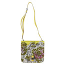 HERMES Shoulder Bag Satin Yellow Silver Auth 131787SM-2