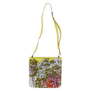 HERMES Shoulder Bag Satin Yellow Silver Auth 131787SM-4