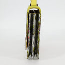 HERMES Shoulder Bag Satin Yellow Silver Auth 131787SM-6