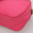 PRADA Pouch Nylon Pink Gold Auth 131790-15