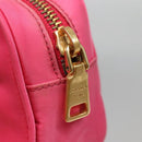PRADA Pouch Nylon Pink Gold Auth 131790-10