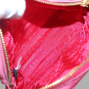 PRADA Pouch Nylon Pink Gold Auth 131790-11