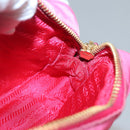 PRADA Pouch Nylon Pink Gold Auth 131790-18