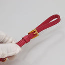 PRADA Pouch Nylon Pink Gold Auth 131790-7