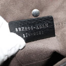 FENDI Chain Shoulder Bag Leather 2way White Silver Auth 131794-12