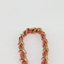 CHANEL Matelasse Chain Shoulder Bag Caviar Skin 2way Pink Gold CC Auth 131801M-9