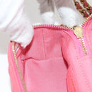 CHANEL Matelasse Chain Shoulder Bag Caviar Skin 2way Pink Gold CC Auth 131801M-23