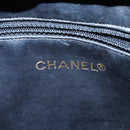 CHANEL Matelasse Chain Shoulder Bag Leather Navy Gold CC Auth 131802-18