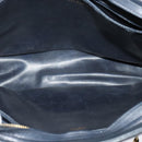 CHANEL Matelasse Chain Shoulder Bag Leather Navy Gold CC Auth 131802-11