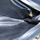 CHANEL Matelasse Chain Shoulder Bag Leather Navy Gold CC Auth 131802-20