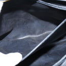 CHANEL Matelasse Chain Shoulder Bag Leather Navy Gold CC Auth 131802-12