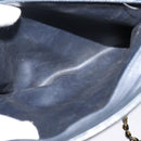 CHANEL Matelasse Chain Shoulder Bag Leather Navy Gold CC Auth 131802-22