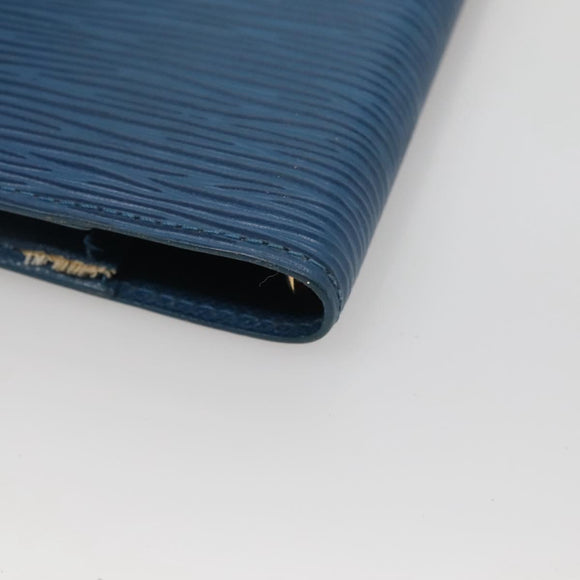 LOUIS VUITTON Epi Agenda PM Day Planner Cover Blue R20055 LV Auth 131803