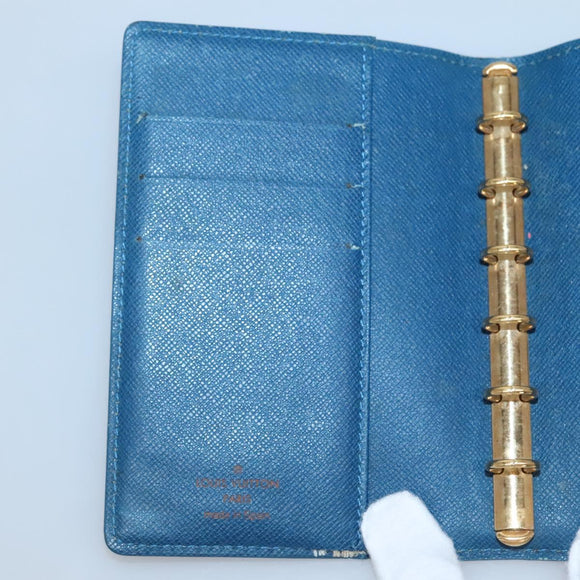 LOUIS VUITTON Epi Agenda PM Day Planner Cover Blue R20055 LV Auth 131803