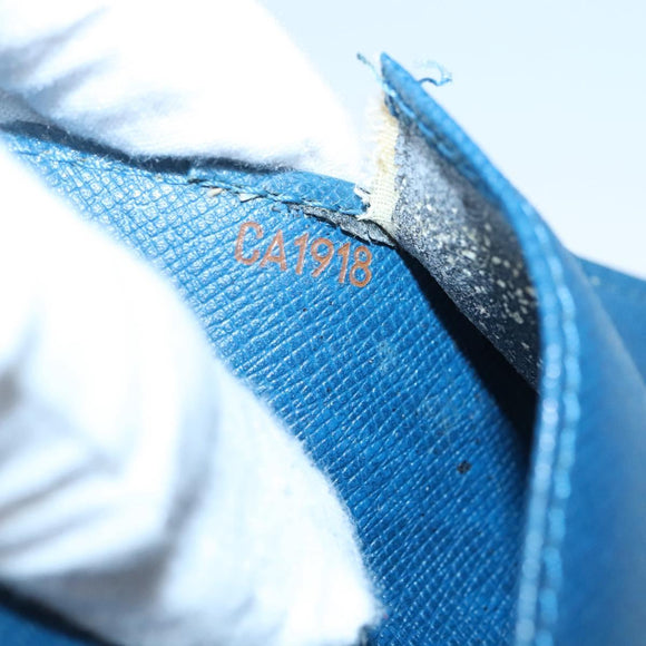 LOUIS VUITTON Epi Agenda PM Day Planner Cover Blue R20055 LV Auth 131803