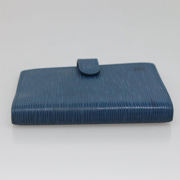 LOUIS VUITTON Epi Agenda PM Day Planner Cover Blue R20055 LV Auth 131803