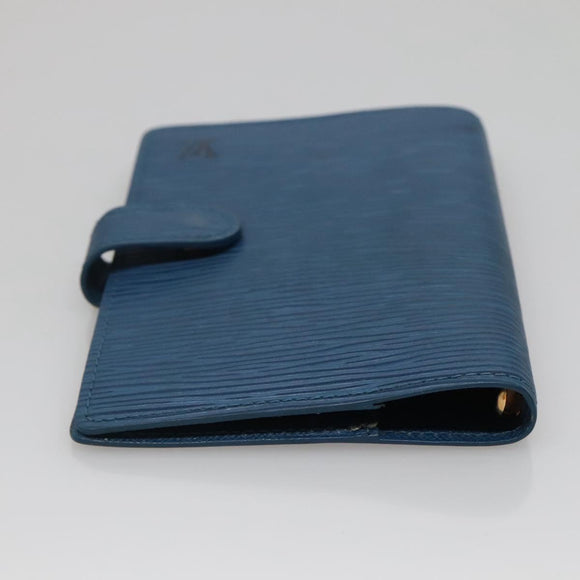LOUIS VUITTON Epi Agenda PM Day Planner Cover Blue R20055 LV Auth 131803