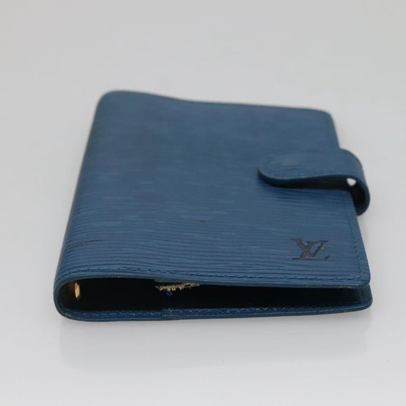 LOUIS VUITTON Epi Agenda PM Day Planner Cover Blue R20055 LV Auth 131803