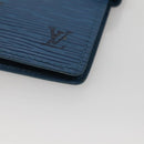 LOUIS VUITTON Epi Agenda PM Day Planner Cover Blue R20055 LV Auth 131803-7