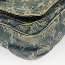 LOUIS VUITTON Monogram Denim Camera Bag Shoulder Bag Blue M95348 LV Auth 131804-9