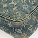 LOUIS VUITTON Monogram Denim Camera Bag Shoulder Bag Blue M95348 LV Auth 131804-15