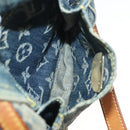 LOUIS VUITTON Monogram Denim Camera Bag Shoulder Bag Blue M95348 LV Auth 131804-21