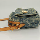 LOUIS VUITTON Monogram Denim Camera Bag Shoulder Bag Blue M95348 LV Auth 131804-4