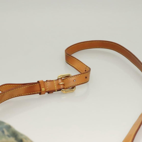 LOUIS VUITTON Monogram Denim Camera Bag Shoulder Bag Blue M95348 LV Auth 131804