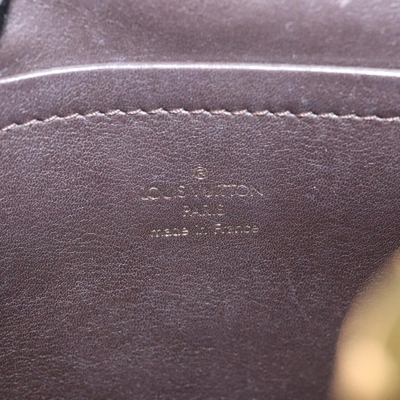 LOUIS VUITTON Monogram Charm Sac Fermoir Bag Dark Brown M95155 LV Auth 131805