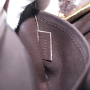 LOUIS VUITTON Monogram Charm Sac Fermoir Bag Dark Brown M95155 LV Auth 131805-12