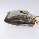 LOUIS VUITTON Monogram Charm Sac Fermoir Bag Dark Brown M95155 LV Auth 131805-3