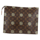 LOUIS VUITTON Monogram Pochette Voyage Clutch Bag M41513 LV Auth 131809V-3