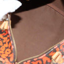 LOUIS VUITTON Monogram Graffiti Speedy 30 Hand Bag Orange M93705 Auth 131812V-9