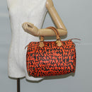 LOUIS VUITTON Monogram Graffiti Speedy 30 Hand Bag Orange M93705 Auth 131812V-23