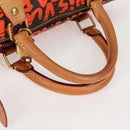 LOUIS VUITTON Monogram Graffiti Speedy 30 Hand Bag Orange M93705 Auth 131812V-7