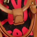 LOUIS VUITTON Monogram graffiti Keepall 50 Boston Bag Gold M93698 Auth 131813SV-18